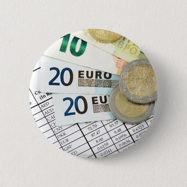 Chapa Redonda De 5 Cm Euros (Anverso)