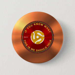 Chapa Redonda De 5 Cm evento para romper el hielo de 45 RPM