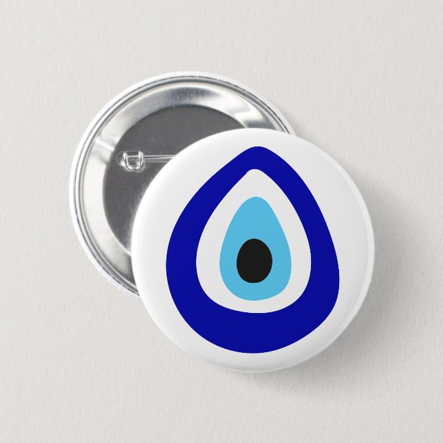 Chapa Redonda De 5 Cm Evil Eye Nazar Amulet (Anverso y reverso)