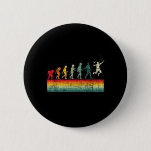 Chapa Redonda De 5 Cm Evolución de Badminton - Transbordador Retro Sport
