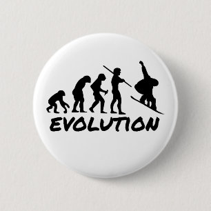 Chapa Redonda De 5 Cm Evolución de la snowboard