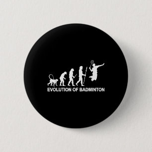 Chapa Redonda De 5 Cm Evolución del bádminton