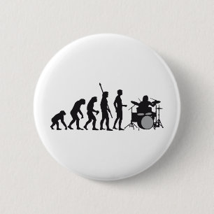 Chapa Redonda De 5 Cm evolution drummer