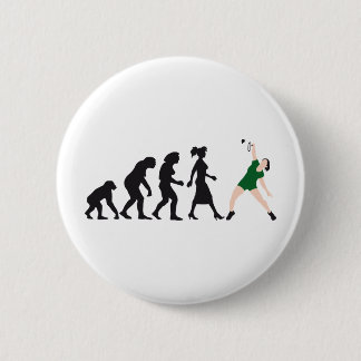 Chapa Redonda De 5 Cm evolution female badminton player
