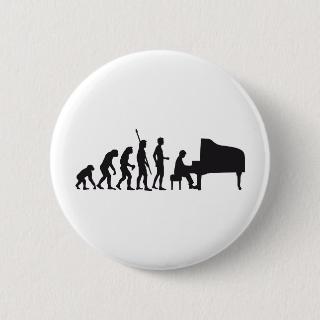 Chapa Redonda De 5 Cm evolution piano (Anverso)