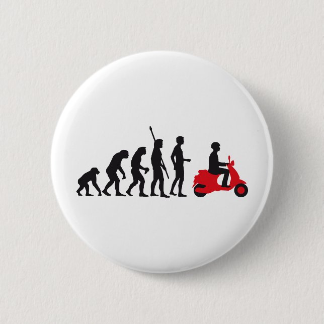 Chapa Redonda De 5 Cm evolution scooter (Anverso)