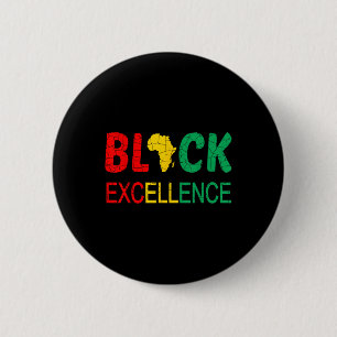 Chapa Redonda De 5 Cm Excelencia Negra Mes de Historia Negra Hombres Bhm
