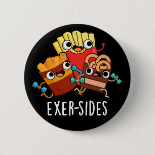 Chapa Redonda De 5 Cm Exer-sides Ejercicio divertido con juego de palabr