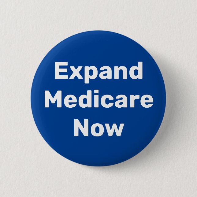 Chapa Redonda De 5 Cm Expandir Medicare ahora (Anverso)