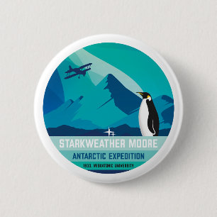 Chapa Redonda De 5 Cm Expedición Antártica Starkweather-Moore