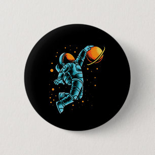 Chapa Redonda De 5 Cm Explorador de espacio de Bysketbyll