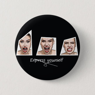Chapa Redonda De 5 Cm Express yourself