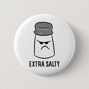 Chapa Redonda De 5 Cm Extra Salty Funny Salty Gamer