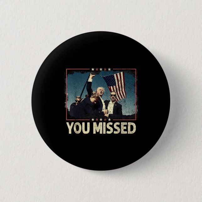 Chapa Redonda De 5 Cm Extrañaste Camisa, Perdiste Trump 2024 (Anverso)