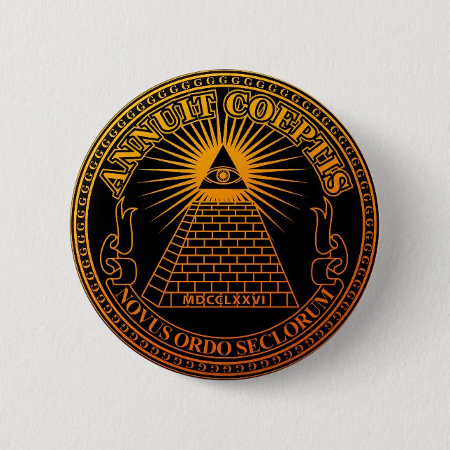 Chapa Redonda De 5 Cm Eye of Providence 3 (Anverso)