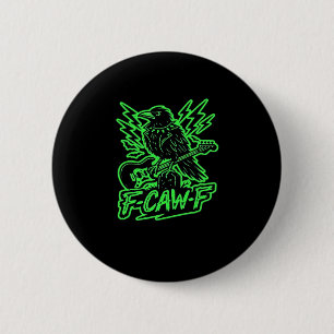 Chapa Redonda De 5 Cm F-Caw-F Pollo Clásico Minimalista Limpio
