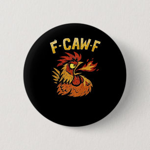 Chapa Redonda De 5 Cm F-Caw-F-Pollo Clásico Minimalista Limpio