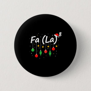 Chapa Redonda De 5 Cm Fa (la) 8 divertido Navidad Santa Fa La profesor d