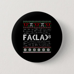 Chapa Redonda De 5 Cm Fa (la)8 Divertidos Navidades Santa Fa La Math