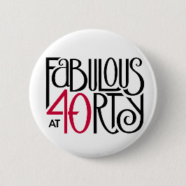 Chapa Redonda De 5 Cm Fabuloso con 40 rojos