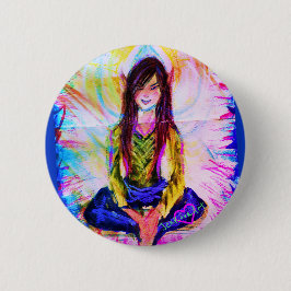 CHAPA REDONDA DE 5 CM FAE MEDITATE PIN