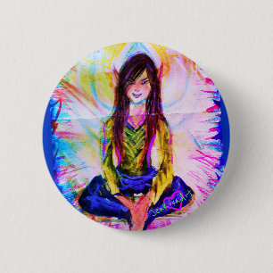 CHAPA REDONDA DE 5 CM FAE MEDITATE PIN