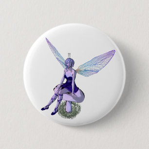 Chapa Redonda De 5 Cm Faery - PIN