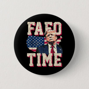 Chapa Redonda De 5 Cm Fafo Trump Bandera graciosa