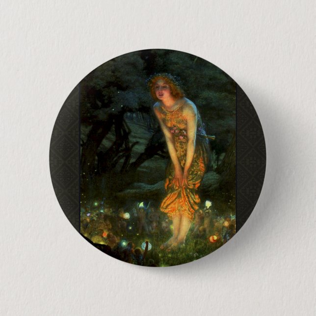 Chapa Redonda De 5 Cm Fairy Circle Fairies Jueves Medianoche (Anverso)