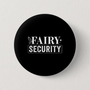 Chapa Redonda De 5 Cm Fairy Security Birday Halloween