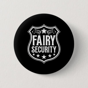 Chapa Redonda De 5 Cm Fairy Security Cumpleaños Halloween Disstume Niños