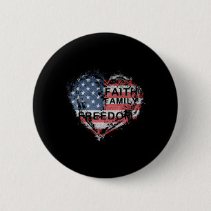 Chapa Redonda De 5 Cm Faith Family Farming Freedom American Flag 4Of