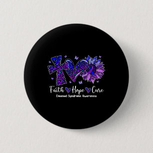 Chapa Redonda De 5 Cm Faith Hope Cure Sunflower Leopardo de la anemia