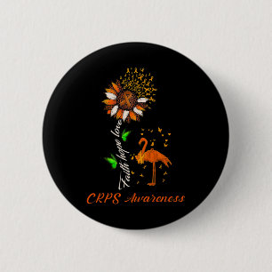 Chapa Redonda De 5 Cm Faith Hope Love Crps Conciencia Mes Guerrero Orang