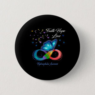 Chapa Redonda De 5 Cm Faith Hope Love Hydrocephalus Awareness