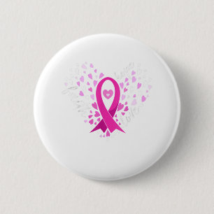 Chapa Redonda De 5 Cm Faith Hope Love Mama Cancer Awareness Pink Ribbo