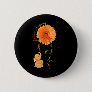 Chapa Redonda De 5 Cm Faith Hope lucha por amar la leucemia del girasol