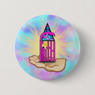 Chapa Redonda De 5 Cm Faith ~ Steeple