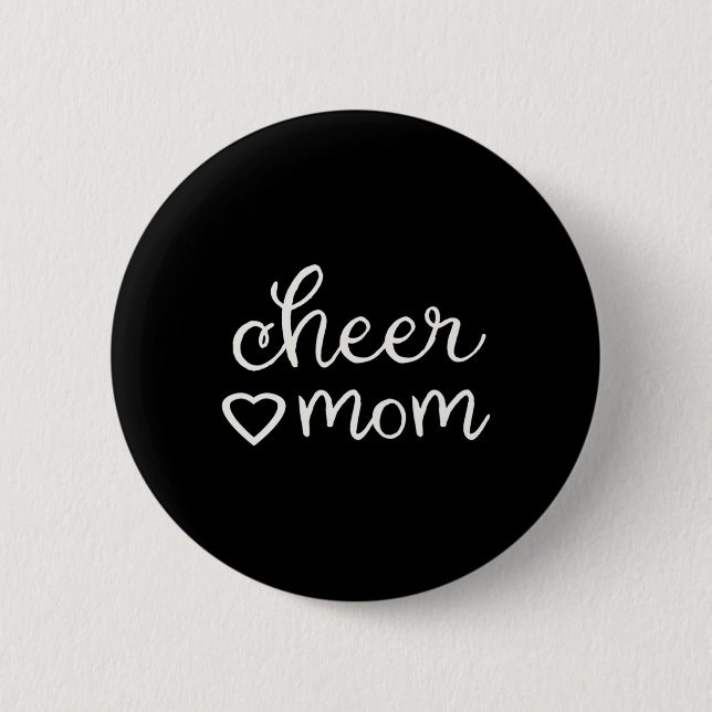 Chapa Redonda De 5 Cm Fall Cheerled CheerLeer Mamá Mothe (Anverso)