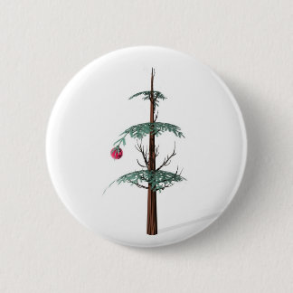 Chapa Redonda De 5 Cm Fall del árbol de navidad