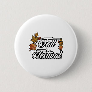 Chapa Redonda De 5 Cm Fall Festival Shades De Otoño