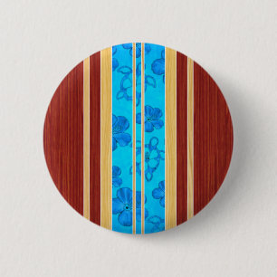 Chapa Redonda De 5 Cm Falsa tabla hawaiana de madera de Honu Hawiian