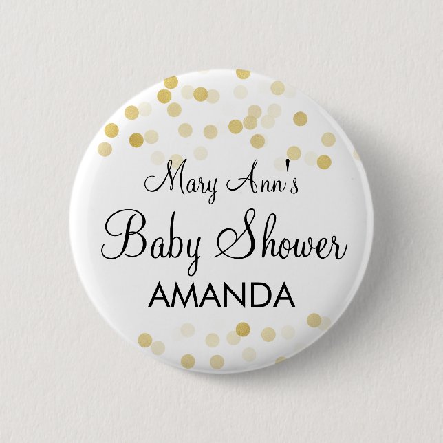 Chapa Redonda De 5 Cm Falsas luces elegantes del purpurina del Relieve (Anverso)