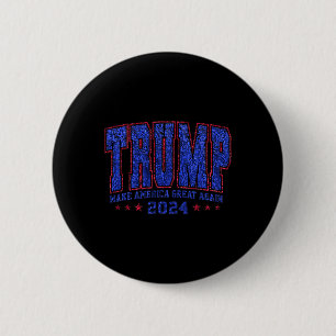 Chapa Redonda De 5 Cm Falsas secuelas del presidente Trump 2024 Make Ame