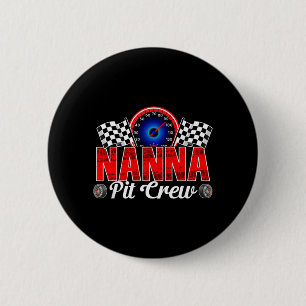 Chapa Redonda De 5 Cm Familia de carreras Nanna Pit Crew coche de carrer