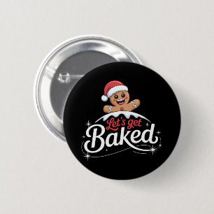 Chapa Redonda De 5 Cm Familia de hombre de jengibre de Navidad Vamos a h