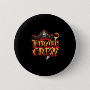 Chapa Redonda De 5 Cm familia de la tripulación pirata coincidente cruce