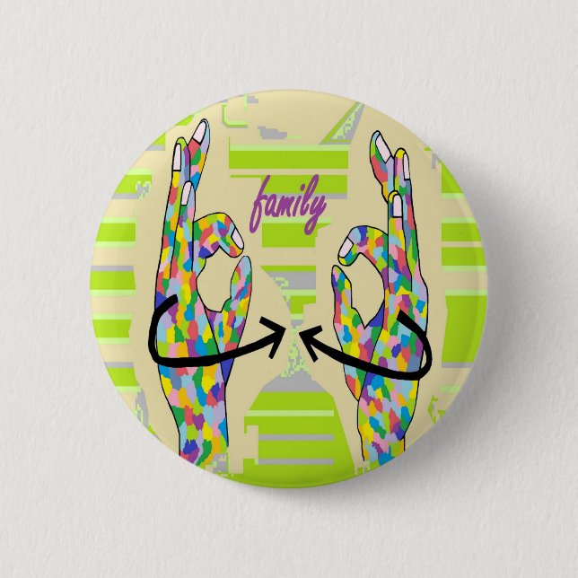 CHAPA REDONDA DE 5 CM FAMILIA DEL ASL (Anverso)