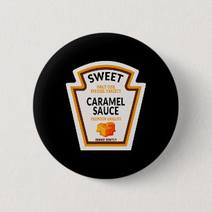 Chapa Redonda De 5 Cm Familia divertida Caramel Sauce Halloween Costume