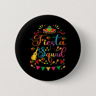 Chapa Redonda De 5 Cm Familia Fiesta Squad Que Coincide Con Cinco De May